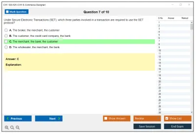 CIW 1D0-525 CIW v5 E-Commerce Designer Practice test exam simulator test engine exam Prep practice test questions answers Image 7