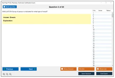Test Prep PTCE Pharmacy Technician Certification Exam Practice test exam simulator test engine exam Prep practice test questions answers Image 2