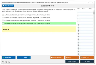 Salesforce Development-Lifecycle-and-Deployment-Architect Salesforce Certified Development Lifecycle and Deployment Architect Practice test exam simulator test engine exam Prep practice test questions answers Image 11