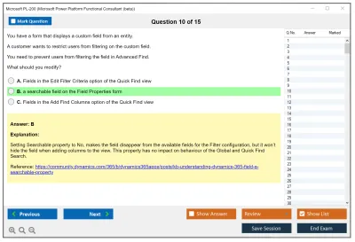Microsoft PL-200 Microsoft Power Platform Functional Consultant Practice test exam simulator test engine exam Prep practice test questions answers Image 10