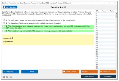 Salesforce Financial-Services-Cloud Salesforce Financial Services Cloud (FSC) Accredited Professional (AP) Practice test exam simulator test engine exam Prep practice test questions answers Image 4