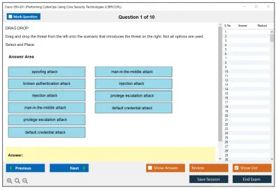 Cisco 350-201 Performing CyberOps Using Core Security Technologies (CBRCOR) Practice test exam simulator test engine exam Prep practice test questions answers Image 1