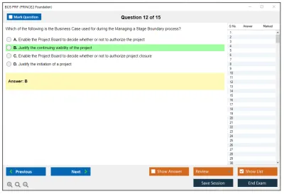 BCS PRF PRINCE2 Foundation Practice test exam simulator test engine exam Prep practice test questions answers Image 12
