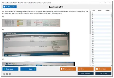 Palo Alto Networks PCNSC Palo Alto Networks Certified Network Security Consultant Practice test exam simulator test engine exam Prep practice test questions answers Image 2