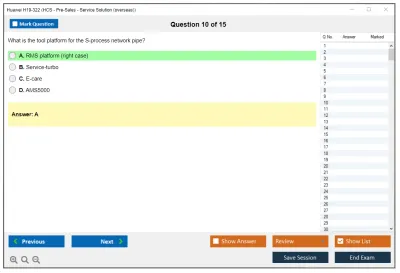 Huawei H19-322 HCS - Pre-Sales - Service Solution (overseas) Practice test exam simulator test engine exam Prep practice test questions answers Image 10
