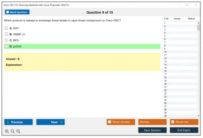 Cisco 300-710 Securing Networks with Cisco Firepower (300-710 SNCF) Practice test exam simulator test engine exam Prep practice test questions answers Image 9