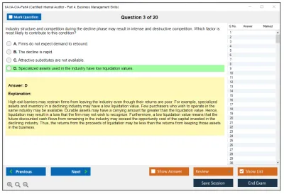 IIA IIA-CIA-Part4 Certified Internal Auditor - Part 4, Business Management Skills Practice test exam simulator test engine exam Prep practice test questions answers Image 3