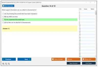 Dassault Systemes ENOV612-PRG V6 ENOVIA V6 Program Central (V6R2012) Practice test exam simulator test engine exam Prep practice test questions answers Image 10