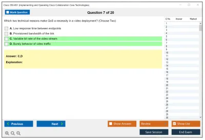 Cisco 350-801 Implementing Cisco Collaboration Core Technologies (350-801 CLCOR) Practice test exam simulator test engine exam Prep practice test questions answers Image 7