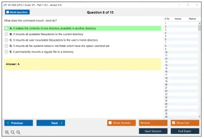 LPI 101-500 LPIC-1 Exam 101, Part 1 of 2, version 5.0 Practice test exam simulator test engine exam Prep practice test questions answers Image 8
