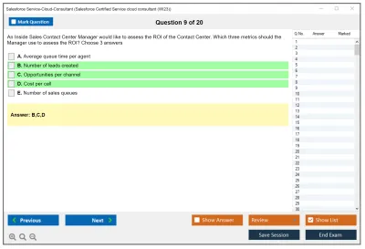 Salesforce Service-Cloud-Consultant Salesforce Certified Service Cloud Consultant Practice test exam simulator test engine exam Prep practice test questions answers Image 9