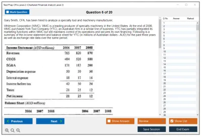 Test Prep CFA-Level-2 Chartered Financial Analyst Level 2 Practice test exam simulator test engine exam Prep practice test questions answers Image 6