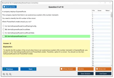 Microsoft AZ-720 Troubleshooting Microsoft Azure Connectivity Practice test exam simulator test engine exam Prep practice test questions answers Image 9