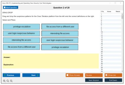 Cisco 350-701 Implementing and Operating Cisco Security Core Technologies (SCOR 350-701) Practice test exam simulator test engine exam Prep practice test questions answers Image 2