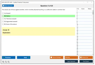 ASIS ASIS-CPP ASIS - Certified Protection Professional (CPP) Exam Practice test exam simulator test engine exam Prep practice test questions answers Image 5