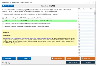 VMware 5V0-31.22 VMware Cloud Foundation Specialist (v2) Practice test exam simulator test engine exam Prep practice test questions answers Image 10
