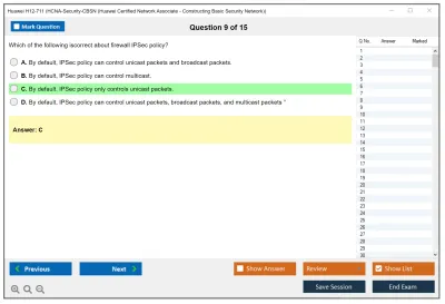 Huawei H12-711 HCNA-Security-CBSN (Huawei Certified Network Associate - Constructing Basic Security Network) Practice test exam simulator test engine exam Prep practice test questions answers Image 9