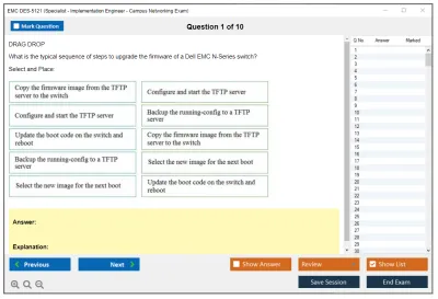 EMC DES-5121 Specialist - Implementation Engineer - Campus Networking Exam Practice test exam simulator test engine exam Prep practice test questions answers Image 1