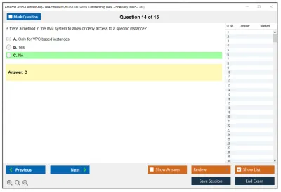 Amazon AWS AWS-Certified-Big-Data-Specialty-BDS-C00 AWS Certified Big Data - Specialty (BDS-C00) Practice test exam simulator test engine exam Prep practice test questions answers Image 14