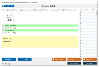 Python Institute PCAP-31-02 Certified Associate in Python Programming Practice test exam simulator test engine exam Prep practice test questions answers Image 3