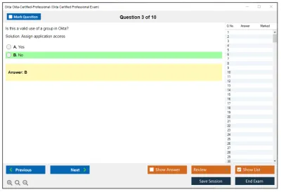 Okta Okta-Certified-Professional Okta Certified Professional Exam Practice test exam simulator test engine exam Prep practice test questions answers Image 3