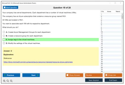 Microsoft AZ-104 Microsoft Azure Administrator Practice test exam simulator test engine exam Prep practice test questions answers Image 18