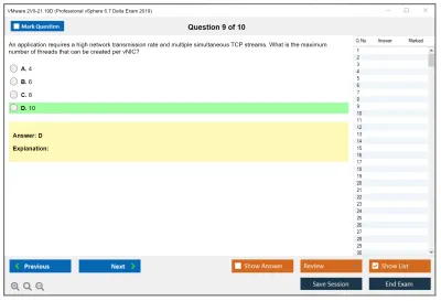 VMware 2V0-21.19D Professional vSphere 6.7 Delta Exam 2019 Practice test exam simulator test engine exam Prep practice test questions answers Image 9
