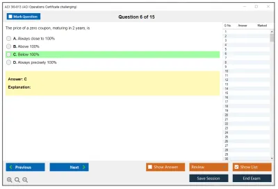 ACI 3I0-013 ACI Operations Certificate challenging Practice test exam simulator test engine exam Prep practice test questions answers Image 6