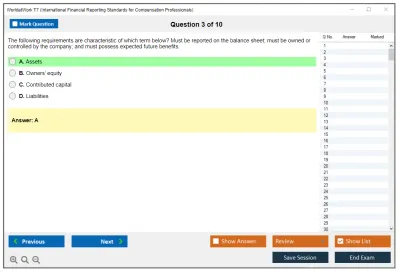 WorldatWork T7 International Financial Reporting Standards for Compensation Professionals Exam Practice test exam simulator test engine exam Prep practice test questions answers Image 3