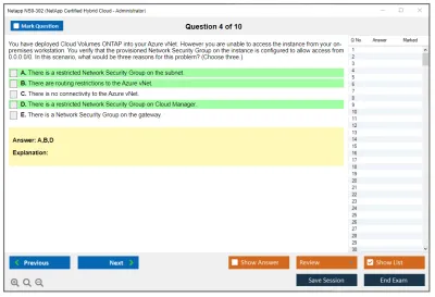 Netapp NS0-302 NetApp Certified Hybrid Cloud Administrator Practice test exam simulator test engine exam Prep practice test questions answers Image 4