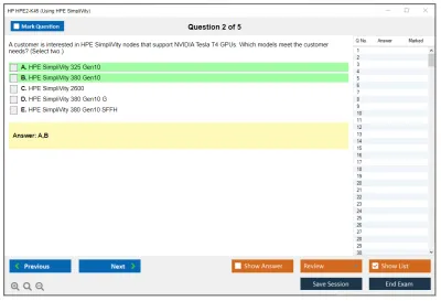 HP HPE2-K45 Using HPE SimpliVity Practice test exam simulator test engine exam Prep practice test questions answers Image 2
