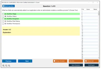 RSA 050-v5x-CAARCHER01 RSA Archer Certified Administrator 5.x Exam Practice test exam simulator test engine exam Prep practice test questions answers Image 1