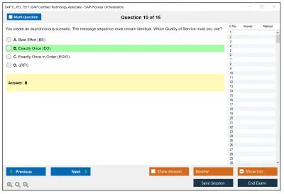 SAP C_PO_7517 SAP Certified Technology Associate - SAP Process Orchestration Practice test exam simulator test engine exam Prep practice test questions answers Image 10