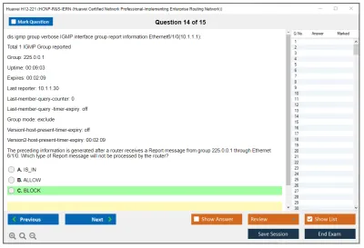 Huawei H12-221 HCNP-R&amp;S-IERN (Huawei Certified Network Professional-Implementing Enterprise Routing Network) Practice test exam simulator test engine exam Prep practice test questions answers Image 14