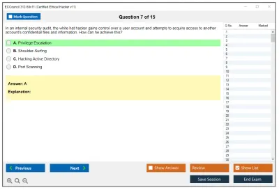 ECCouncil 312-50v11 Certified Ethical Hacker Exam (CEH v11) Practice test exam simulator test engine exam Prep practice test questions answers Image 7