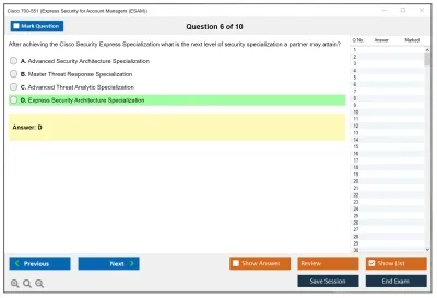 Cisco 700-551 Express Security for Account Managers (ESAM) Practice test exam simulator test engine exam Prep practice test questions answers Image 6