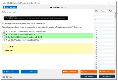 Nutanix NCA-5.20 Nutanix Certified Associate (NCA) 5.20 Exam Practice test exam simulator test engine exam Prep practice test questions answers Image 3