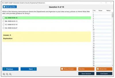 ISC2 ISSEP ISSEP Information Systems Security Engineering Professional Practice test exam simulator test engine exam Prep practice test questions answers Image 9