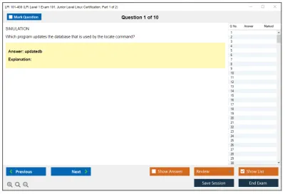 LPI 101-400 LPI Level 1 Exam 101, Junior Level Linux Certification, Part 1 of 2 Practice test exam simulator test engine exam Prep practice test questions answers Image 1