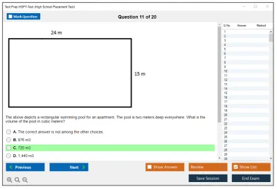 Test Prep HSPT-Test High School Placement Test Practice test exam simulator test engine exam Prep practice test questions answers Image 11