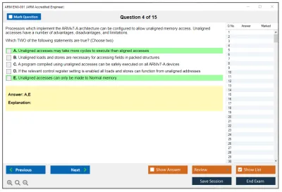 ARM EN0-001 ARM Accredited Engineer Practice test exam simulator test engine exam Prep practice test questions answers Image 4
