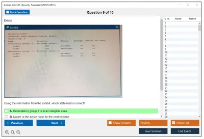 Juniper JN0-335 Security, Specialist (JNCIS-SEC) Practice test exam simulator test engine exam Prep practice test questions answers Image 9