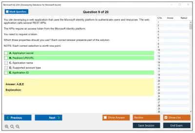 Microsoft AZ-204 Developing Solutions for Microsoft Azure Practice test exam simulator test engine exam Prep practice test questions answers Image 9