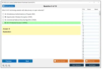 HP HPE3-U01 Aruba Certified Network Technician Exam (ACNT) Practice test exam simulator test engine exam Prep practice test questions answers Image 9