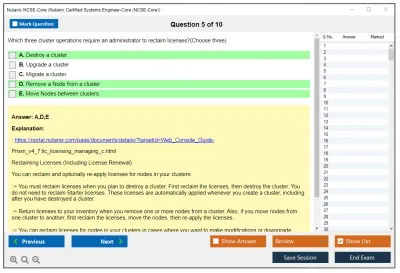 Nutanix NCSE-Core Nutanix Certified Systems Engineer-Core (NCSE-Core) Practice test exam simulator test engine exam Prep practice test questions answers Image 5