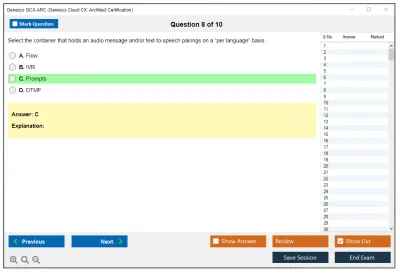 Genesys GCX-ARC Genesys Cloud CX: Architect Certification Practice test exam simulator test engine exam Prep practice test questions answers Image 8