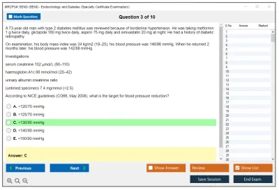 MRCPUK SEND SEND - Endocrinology and Diabetes (Specialty Certificate Examination) Practice test exam simulator test engine exam Prep practice test questions answers Image 3