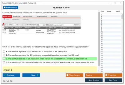 Fortinet NSE6_FML-6.4 Fortinet NSE 6 - FortiMail 6.4 Practice test exam simulator test engine exam Prep practice test questions answers Image 7