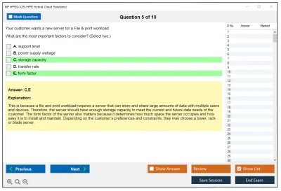 HP HPE0-V25 HPE Hybrid Cloud Solutions Practice test exam simulator test engine exam Prep practice test questions answers Image 5