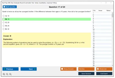 Test Prep GRE-Test GRE General Test Practice test exam simulator test engine exam Prep practice test questions answers Image 17